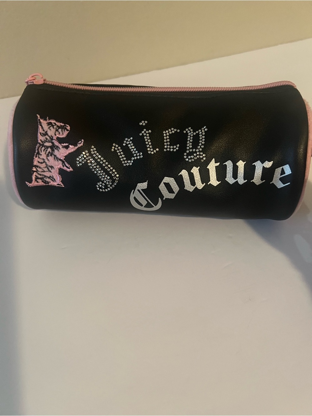 Juicy Couture Travel Cosmetic Bag Black/pink